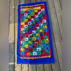 Fun In The Sun Beach Towel Game Snakes & Ladders -